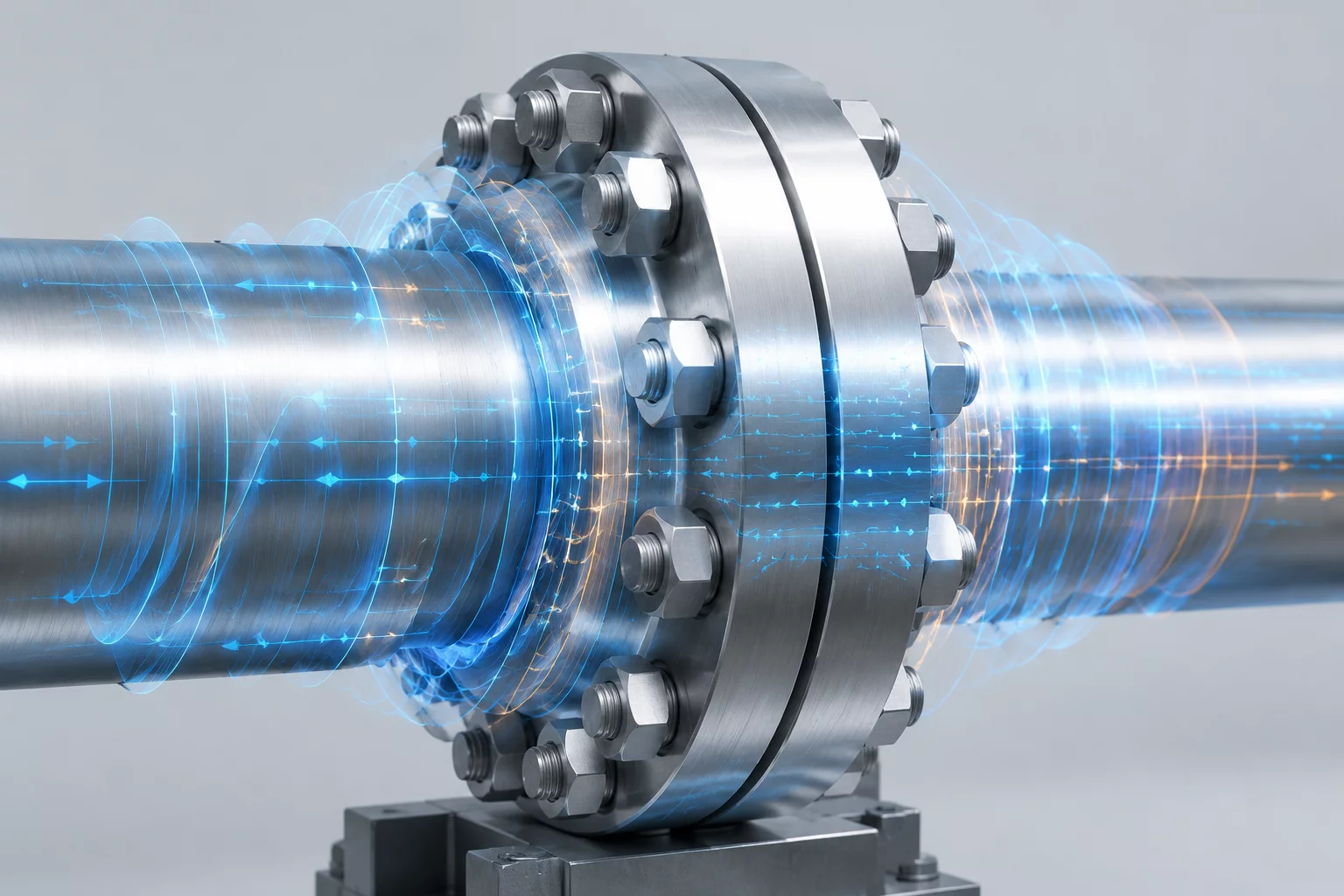 Analysis of Vibration Propagation Across Bolted Structural Flanges